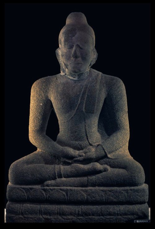 Ancient Buddha Statue of Kerala - from Kunnathur, currently at Napier Museum, Thiruvananthapuram  