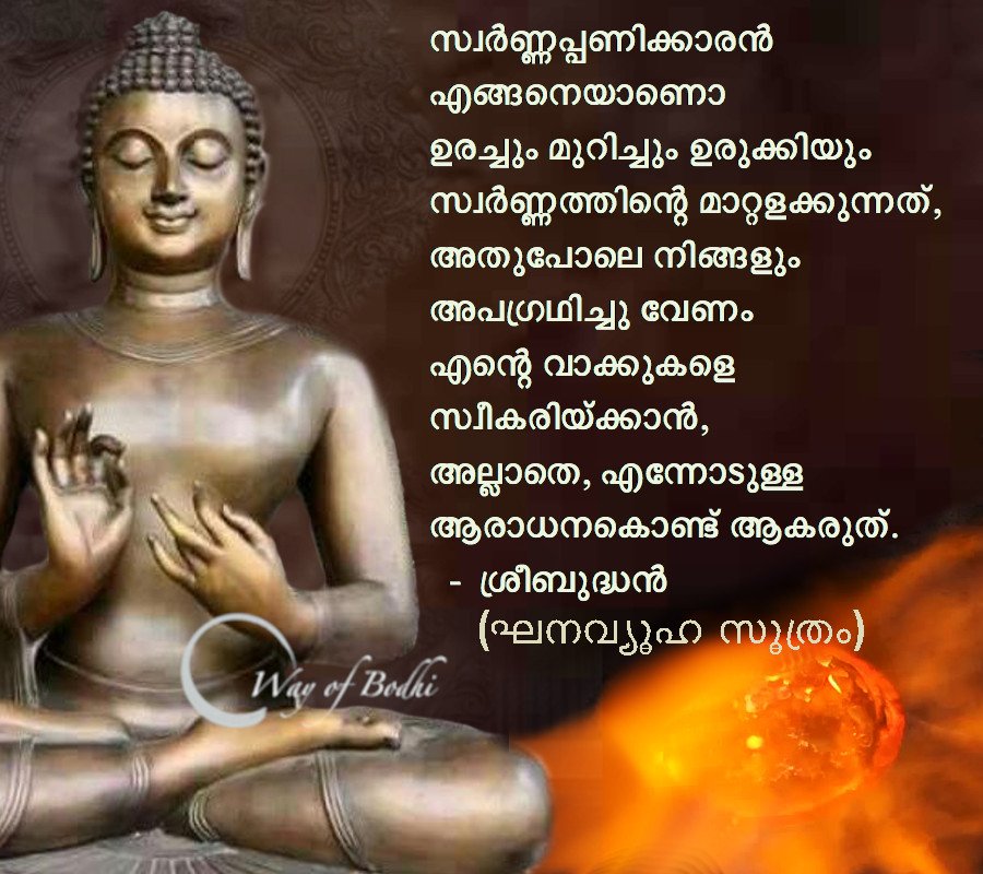 Like a goldsmith - Buddha in ghanavyuha sutra